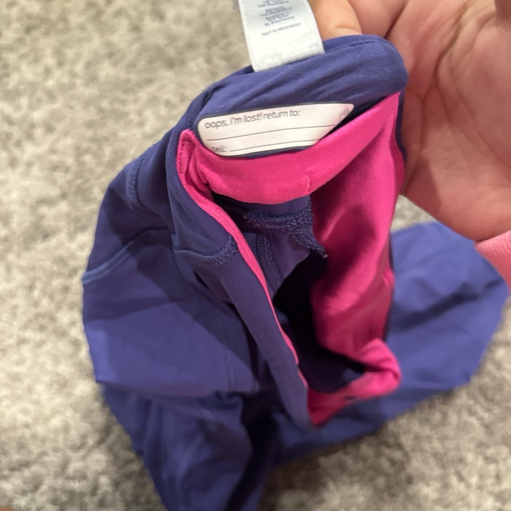 Ivivva Purple Leggings with Pink Lining